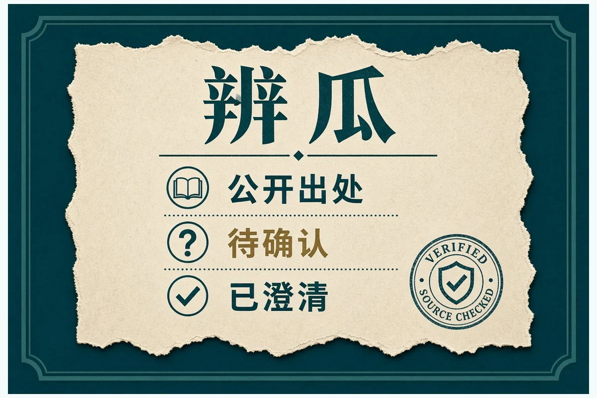 信息核验与出处对照